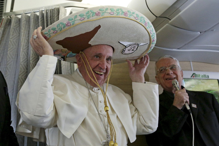 pope francis sombrero
