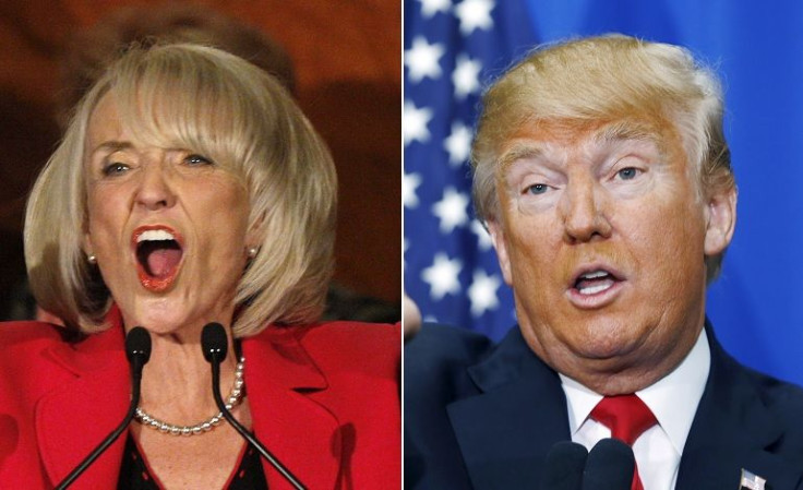 Jan Brewer and Donald Trump