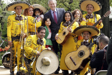 george bush mariachi