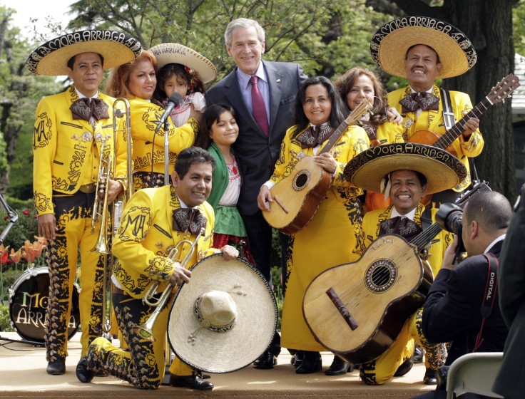 george bush mariachi