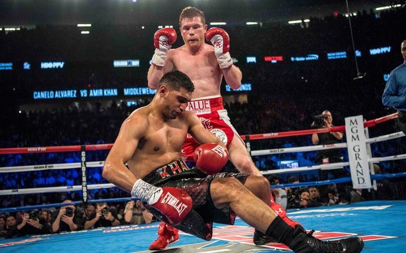 Canelo Alvarez Knocks Out Amir Khan: Prince Royce, Angelica Celaya And ...