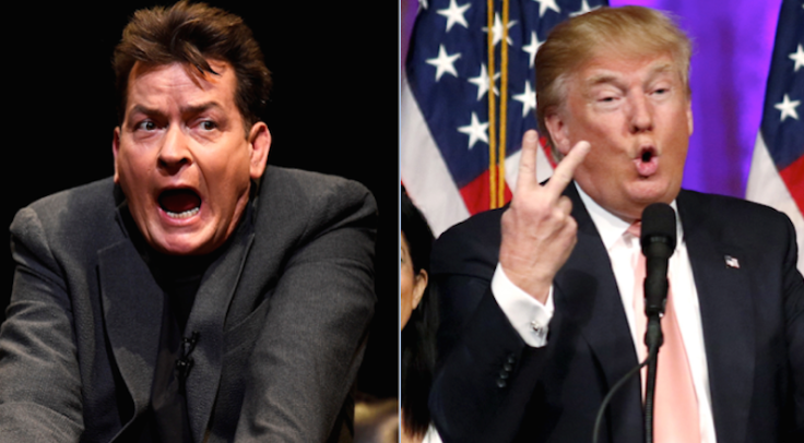 Charlie Sheen, Donald Trump