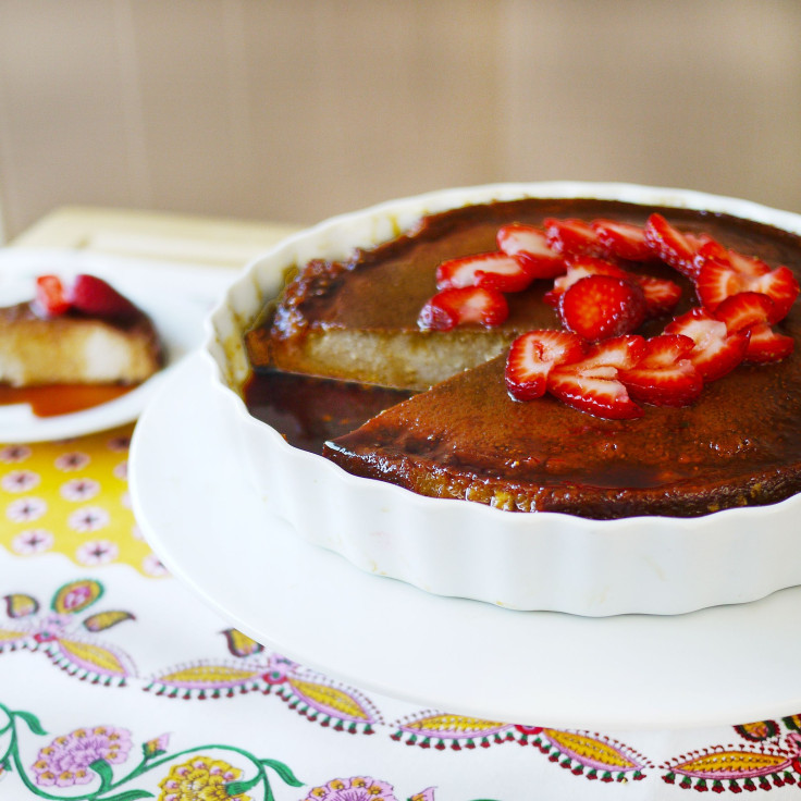 Strawberry Flan