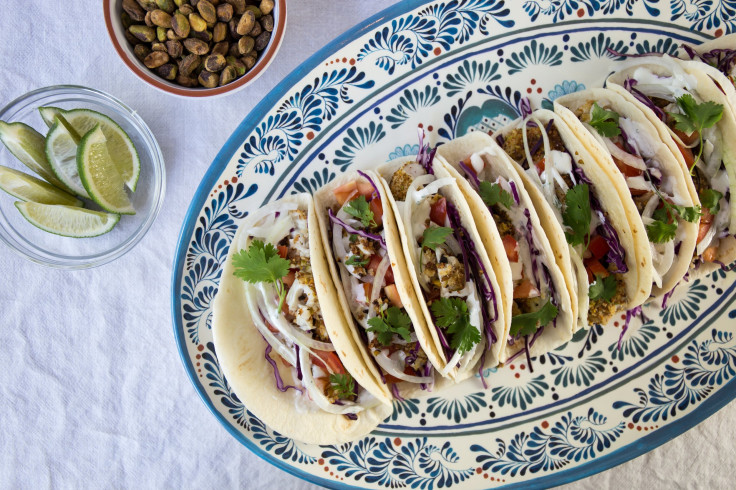 Pistachio Crusted Fish Tacos