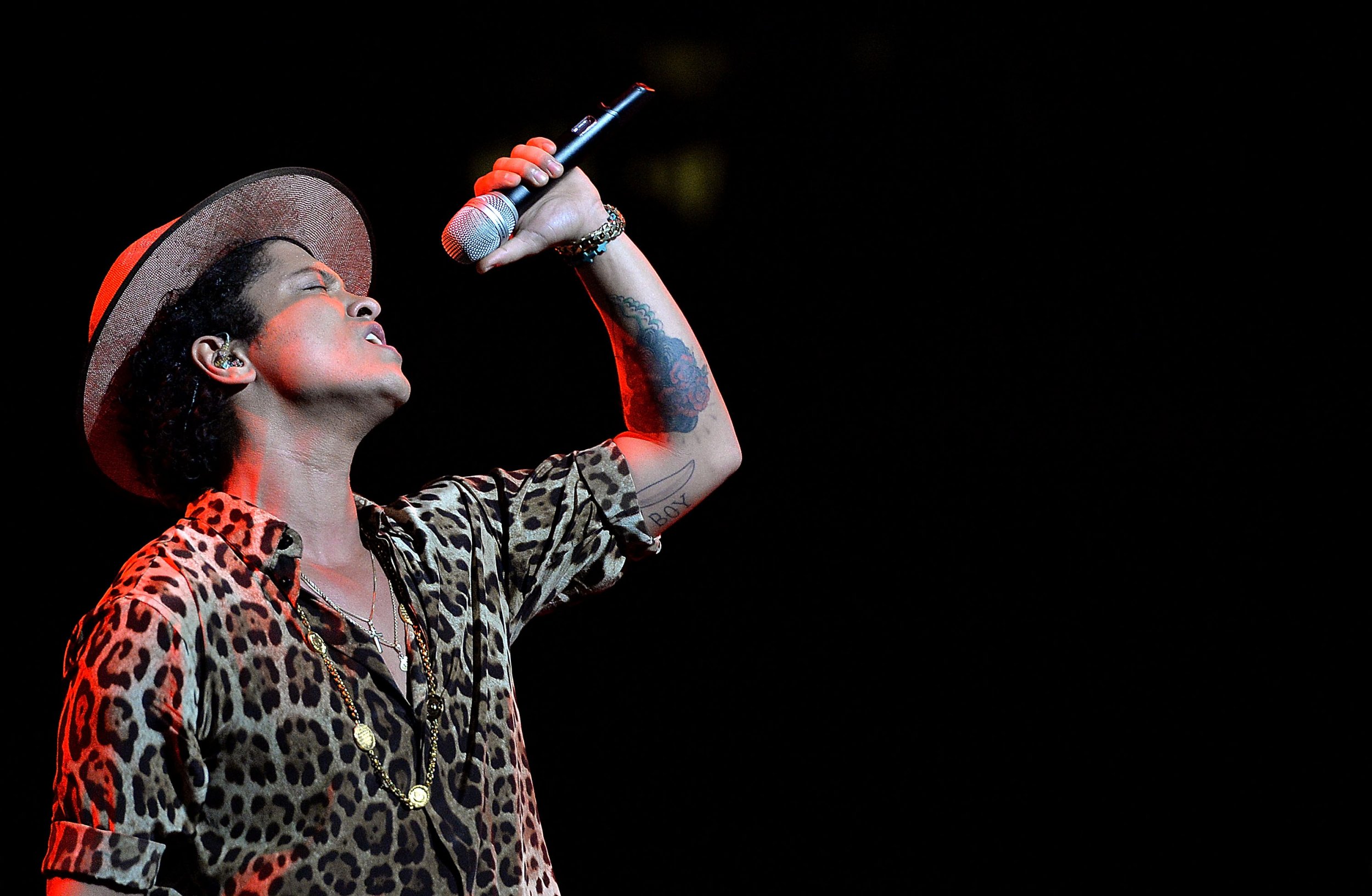 Video singer. Bruno Mars. Singer Brooke Candy performs onstage.