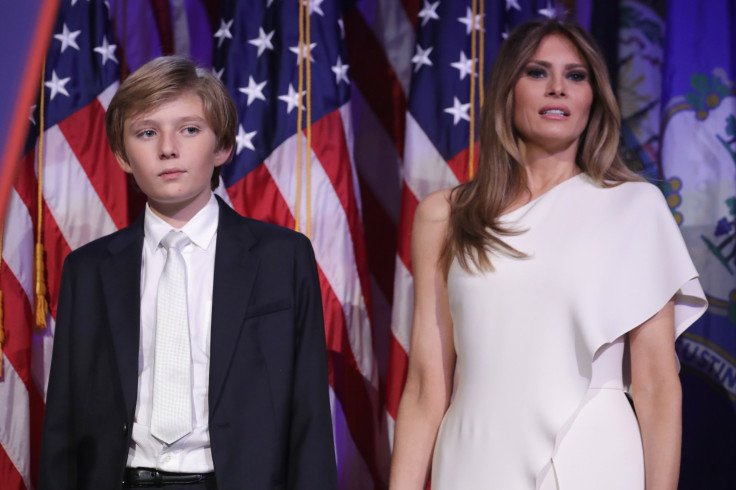 Barron Trump and Melania Trump