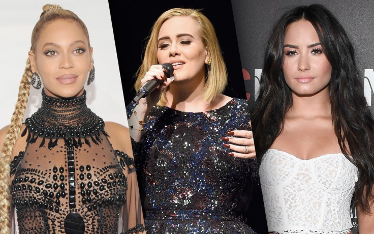 Beyoncé, Adele, Demi Lovato