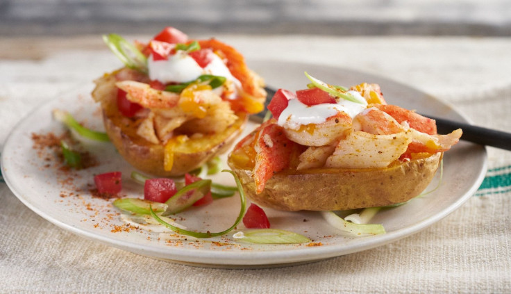 LOADED WILD ALASKA SURIMI SEAFOOD POTATO SKINS