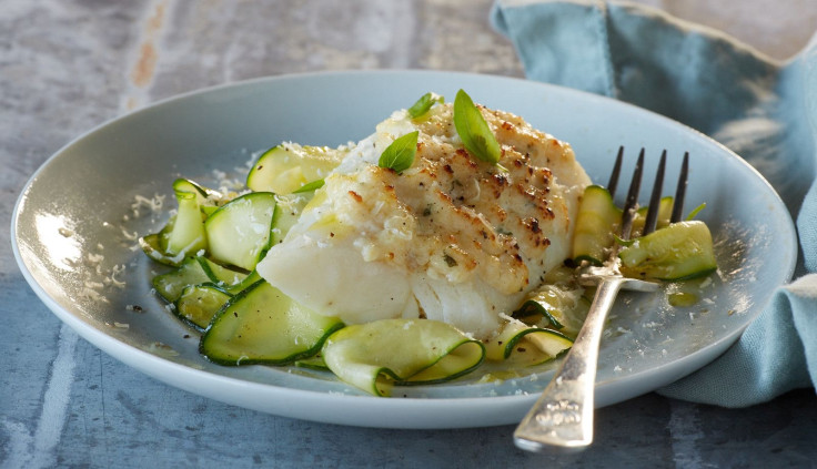 ALASKA COD PARMESAN WITH ZUCCHINI NOODLES