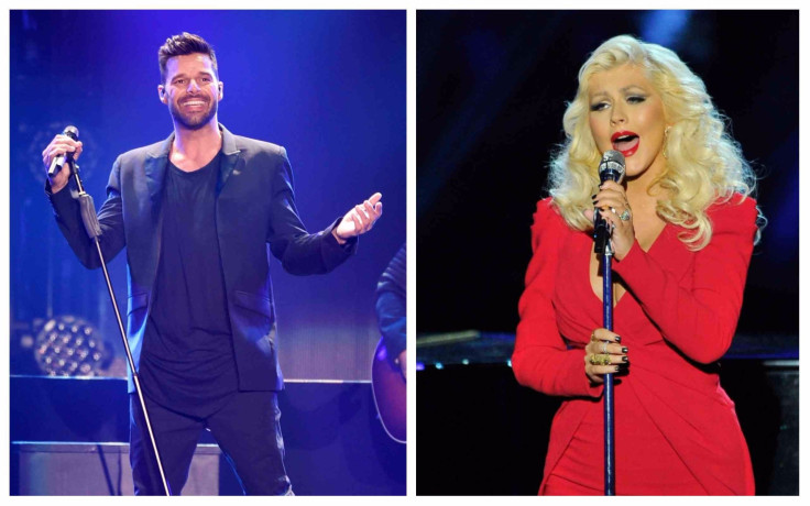 Ricky Martin and Christina Aguilera