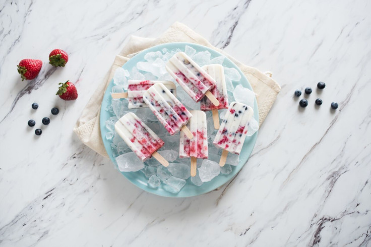 Coconut Berry Chia Ice Pops