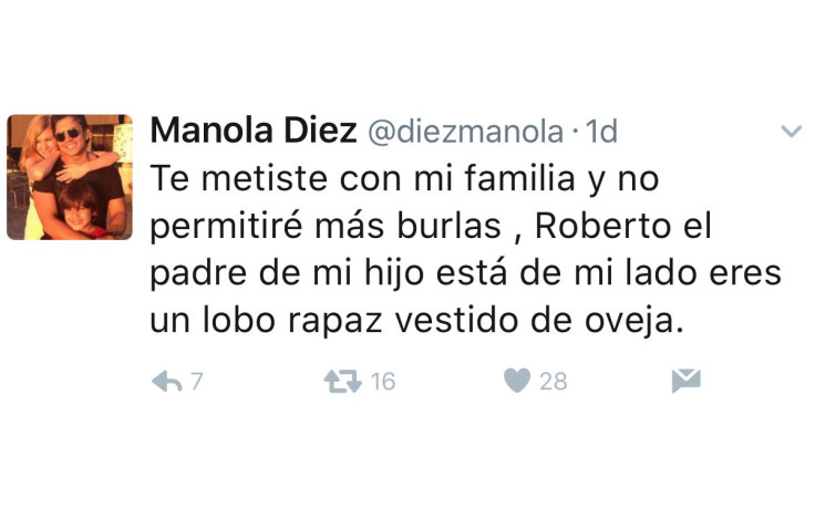 Manola Diez, Aracely Arámbula Twitter Drama