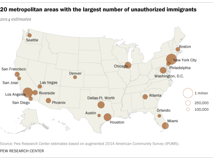 unauthorized immigrants area