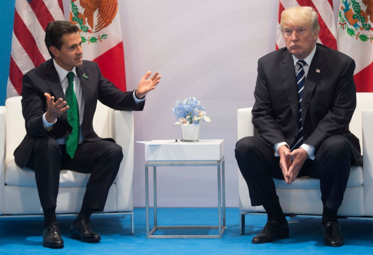 President Donald Trump and Mexican President Enrique Pena Nieto