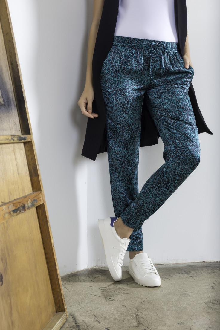 Allover Pant GÇô Green Knot Print -