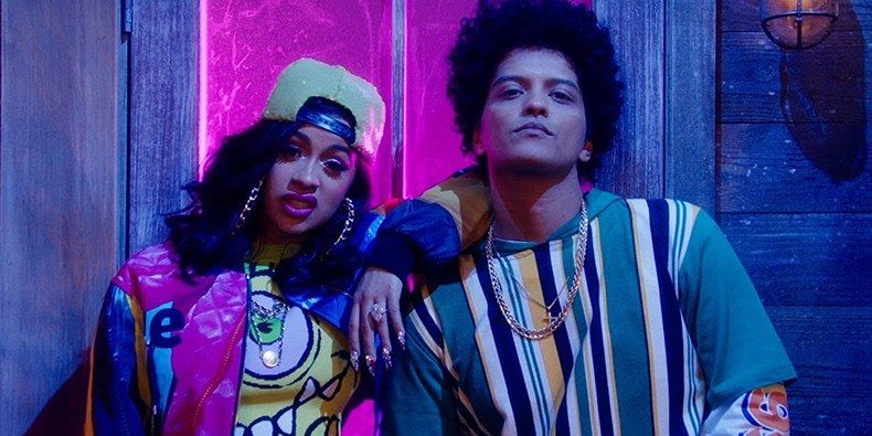 Bruno Mars Cardi B Finesse Remix Music Video Is A 90s Throwback