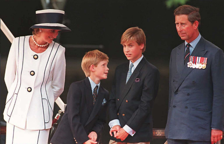 Princess Diana, Prince Harry, Prince William and Prince Charles