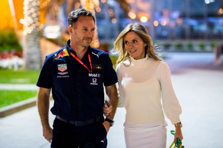 Christian Horner and his wife Geri Halliwell