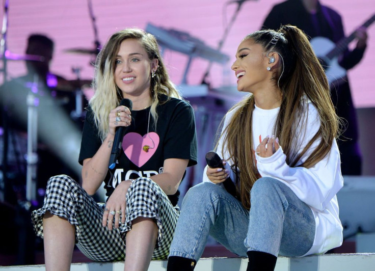 Miley Cyrus and Ariana Grande