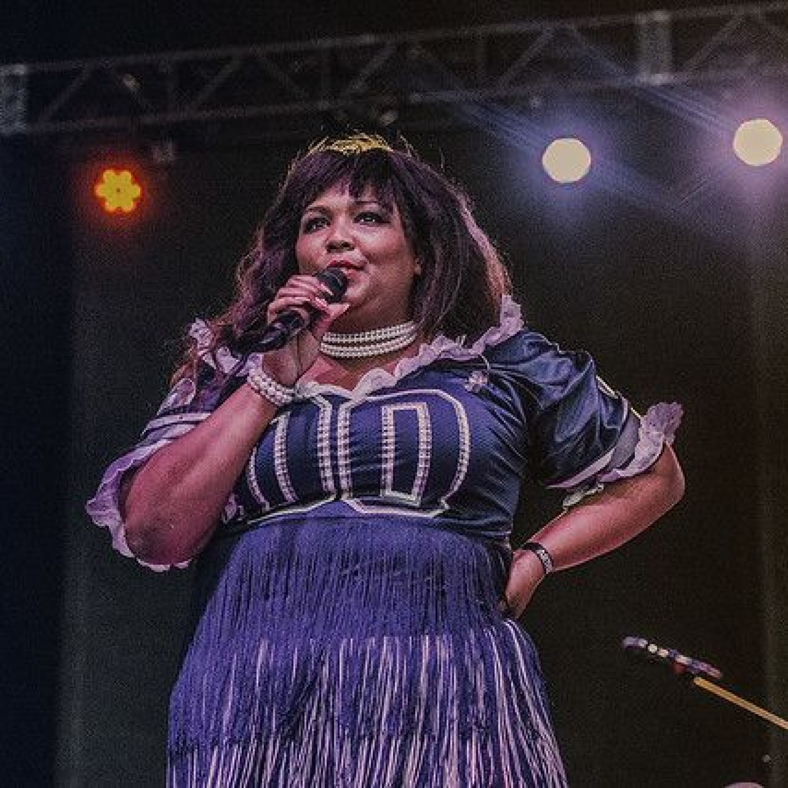 lizzo purple dress Lizzo Rocks Purple Dress With High Slit While At Pre-Met Gala Bash Hollywood Life