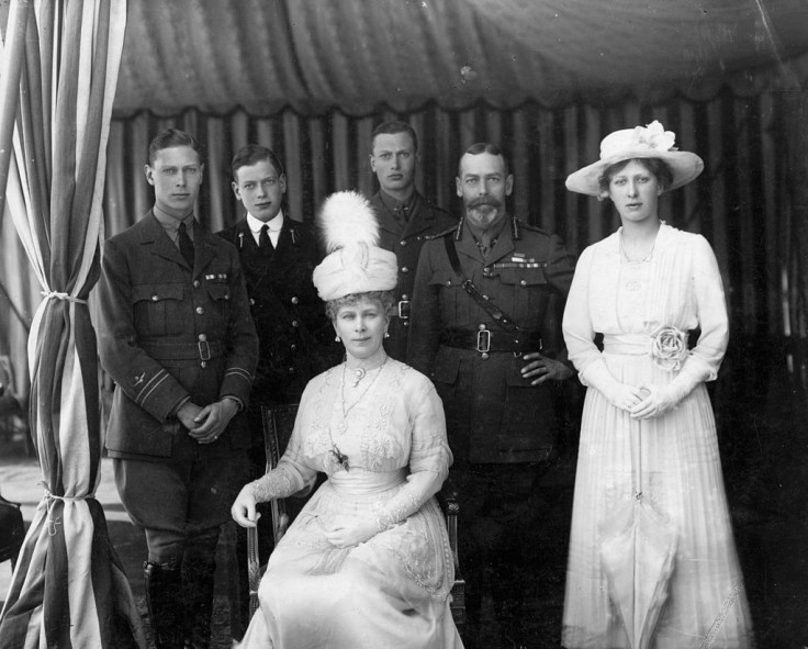 King George VI, Prince Albert, Prince George, Queen Mary, Prince Henry, King George V and Princess Mary