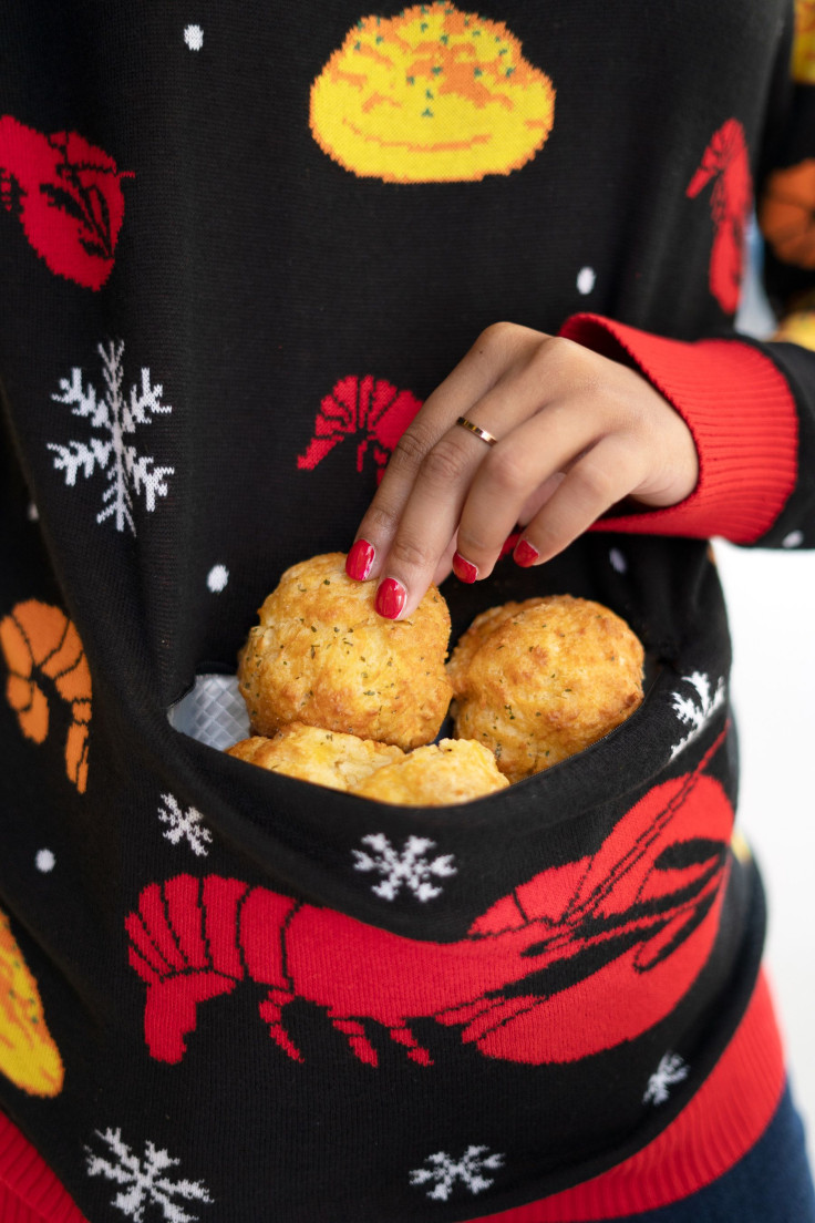 The Red Lobster Cheddar Bay Biscuit “Ugly” Holiday Sweater