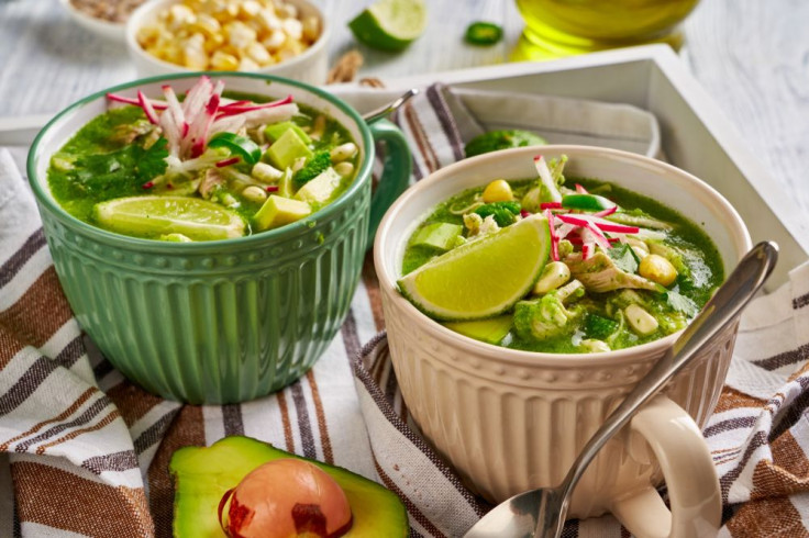 Mexican chicken pozole verde