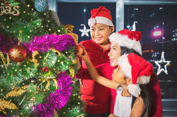 Asian Family Christmas Tree