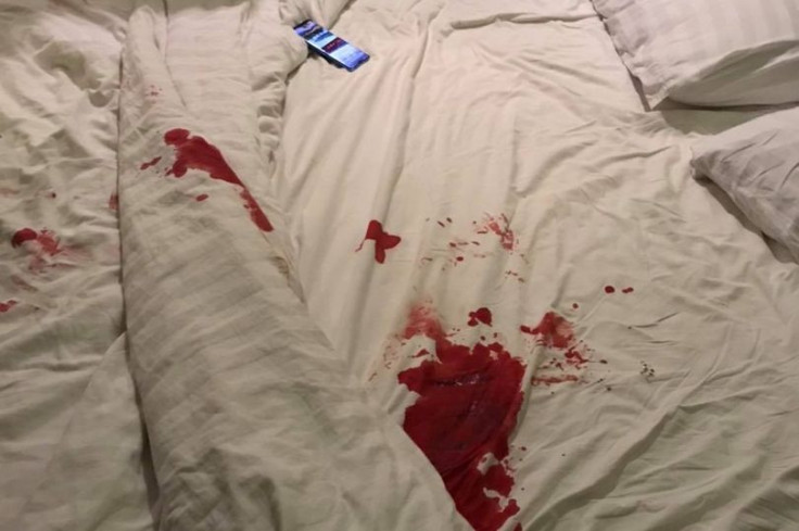 Bed Covered In Blood