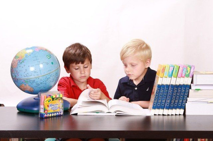 Children studying