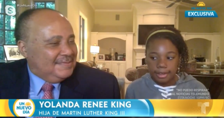 Martin Luther King III and his daughter, 12-year-old Yolanda
