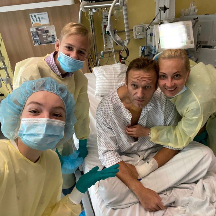 Alexei Navalny shared on Instagram from his hospital bed in Germany