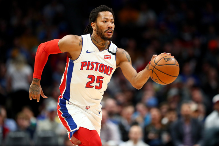 Derrick Rose of the Detroit Pistons