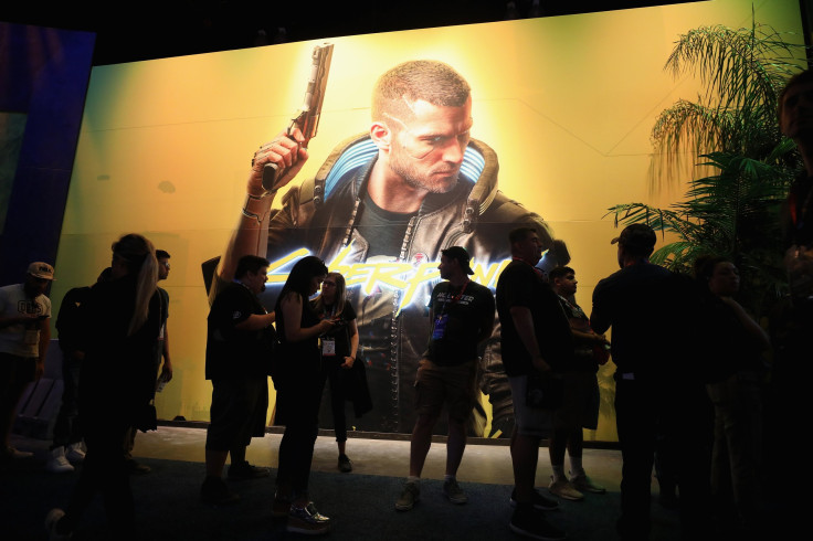Game enthusiasts and industry personnel visit the "Cyberpunk 2077' exhibit during the E3 Video Game Convention at the Los Angeles Convention Center 