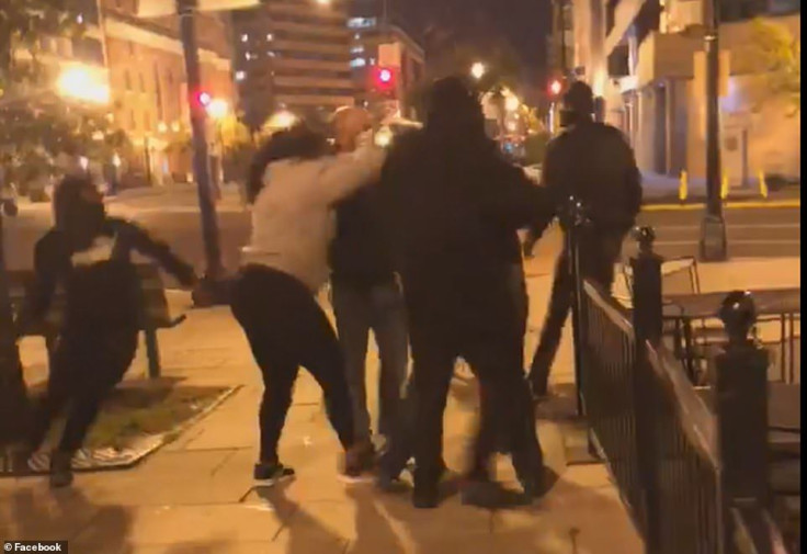 A video footage surfaced on social media that shows a group of people fighting right before the stabbing takes place.