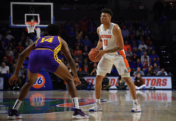 Keyontae Johnson #11 of the Florida Gators in action against the LSU Tigers at Stephen C. O'Connell Center