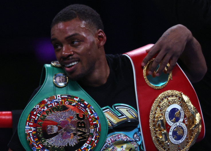 Errol Spence Jr. after a unanimous decision against Danny Garcia