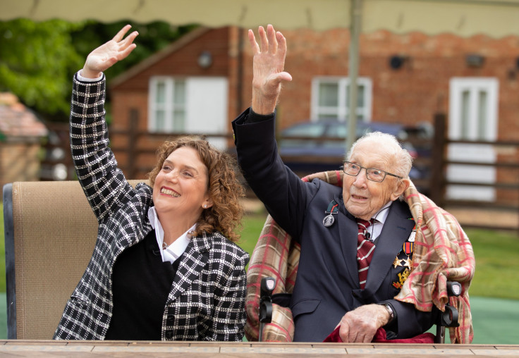 Colonel Tom Moore and his daughter Hannah