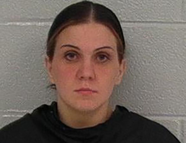 Amelia Ressler, 30, allegedly video taped herself in the act. 