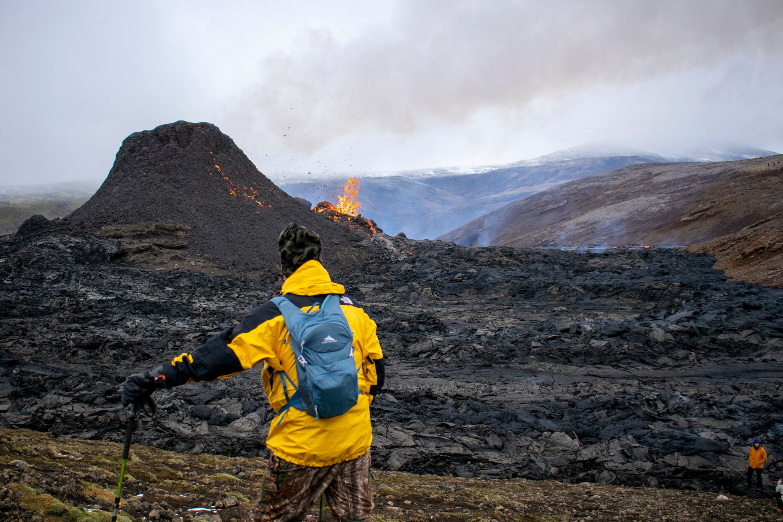 Tour Guide Gets Naked In Front Of Icelandic Volcanic Eruption As