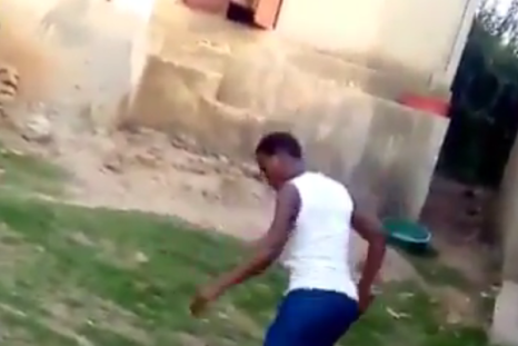 mother beating child