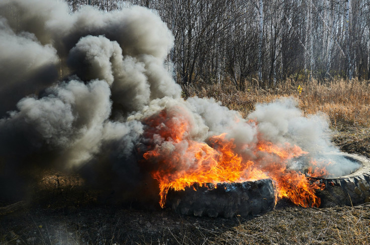 burning tires