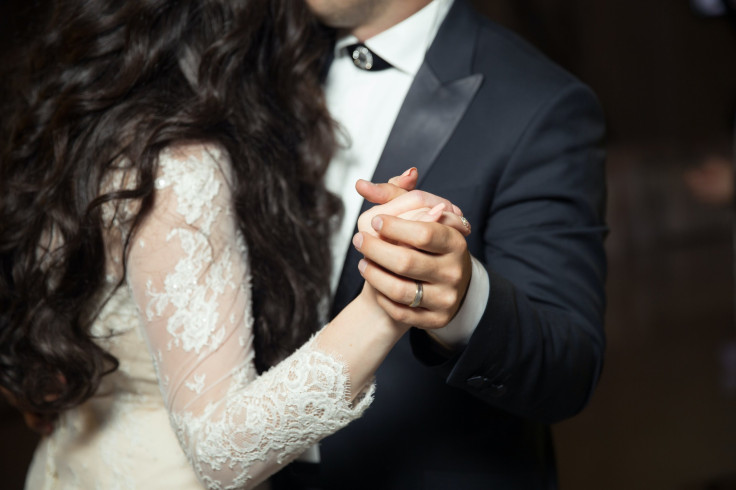 Wedding, bride and groom