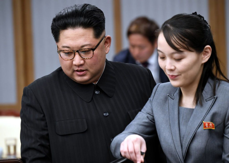 Kim Jong Un and Kim Yo Jong 