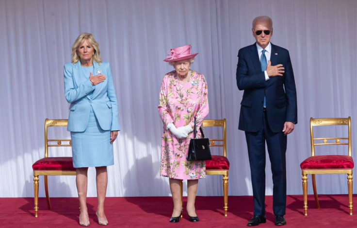 The Queen with Joe and Jill Biden