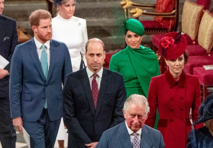 Harry and Meghan with Charles, William and Kate