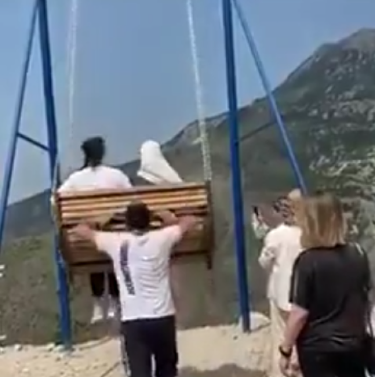 Women Falls Off Cliff