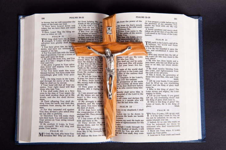 Representation image: crucifix and bible