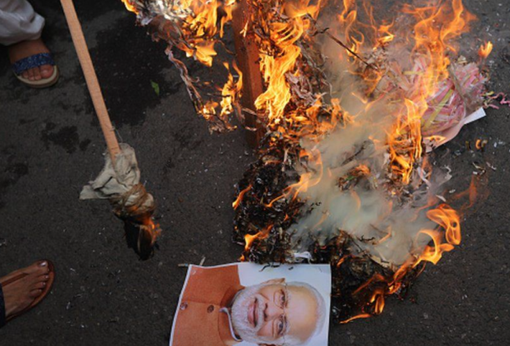 Narendra Modi effigy