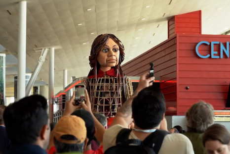 Giant Syrian Refugee Puppet Little Amal Towers Over NYC On First U.S. Visit